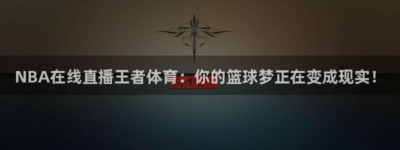 NBA在线直播王者体育：你的篮球梦正在变成现实！
