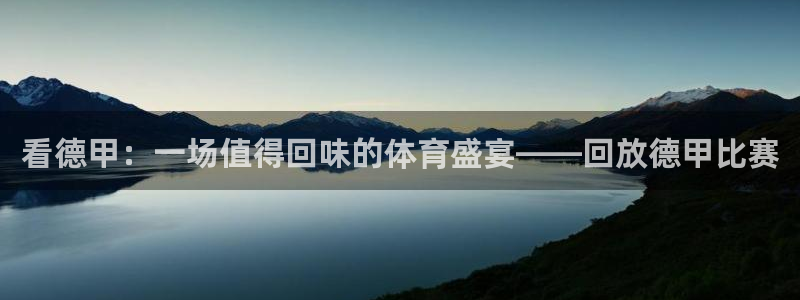 看德甲：一场值得回味的体育盛宴——回放德甲比赛