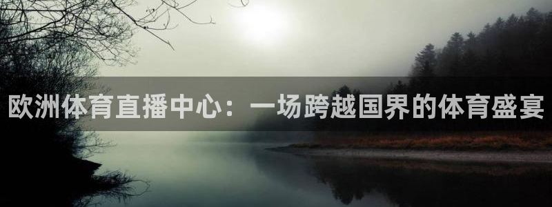 欧洲体育直播中心：一场跨越国界的体育盛宴
