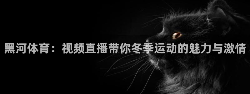 黑河体育：视频直播带你冬季运动的魅力与激情