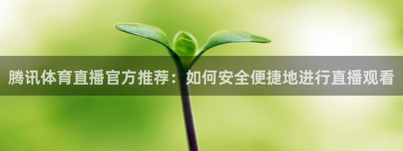 腾讯体育直播官方推荐：如何安全便捷地进行直播观看